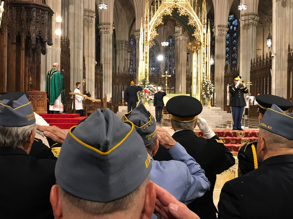 CWV members attend mass at St Michaels Cathedral